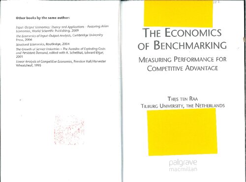 The economics of benchmarking : measuring performance for competitive advantage