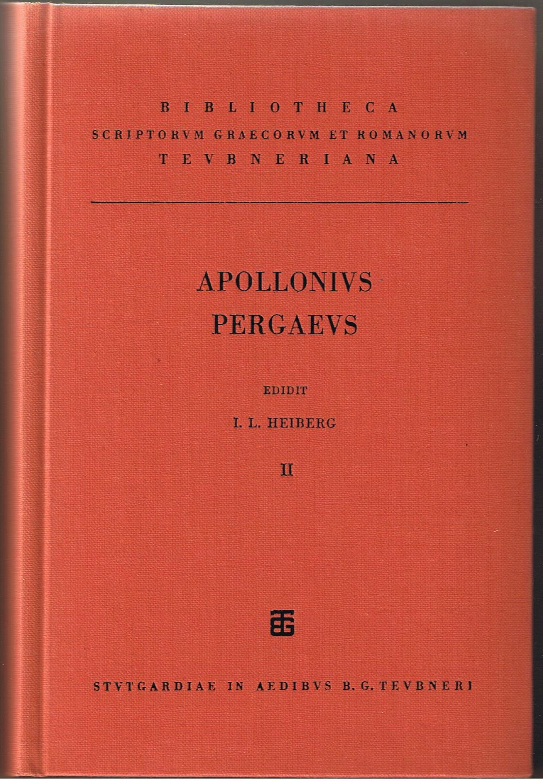 Apollonii Pergaei quae Graece exstant.: cum commentariis antiquis. Vol. II