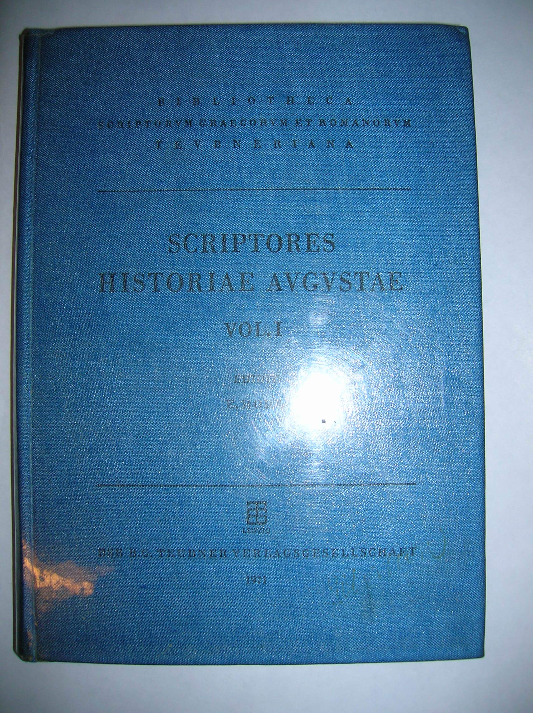 Scriptores historia Augustae. Vol. I