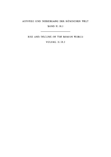 Geschichte u. Kultur Roms im Spiegel d. neueren Forschung ;2. Principat. Bd. 18. Religion