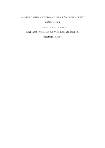 Geschichte u. Kultur Roms im Spiegel d. neueren Forschung ;2. Principat. Bd. 18. Religion