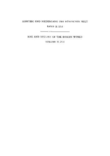 Geschichte u. Kultur Roms im Spiegel d. neueren Forschung ;2. Principat. Bd. 25.Religion 5. Teilbd.