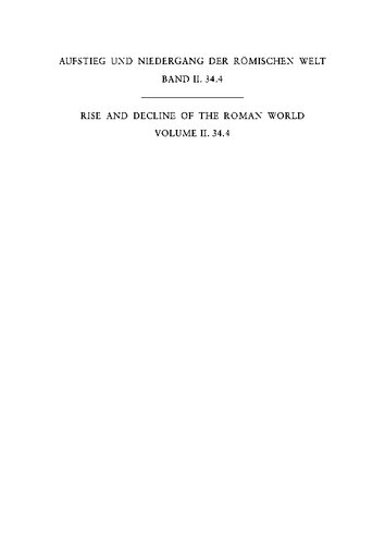 Geschichte u. Kultur Roms im Spiegel d. neueren Forschung ;2. Principat. Bd. 34. Sprache und Literatur