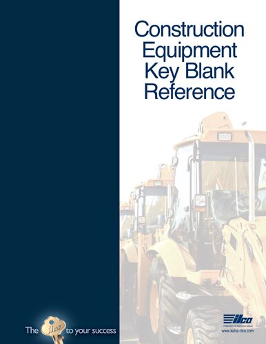 Construction Equipment Key Blank Reference