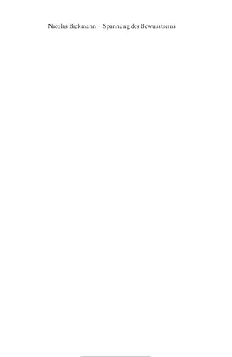 Spannung des Bewusstseins. Die Einheit des Ich in Fichtes Frühphilosophie