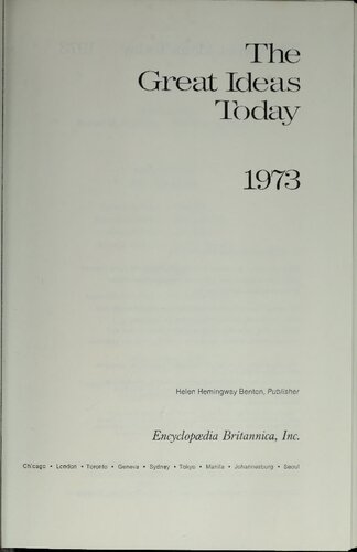 Great Ideas Today, 1973