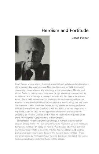 Heroism and Fortitude