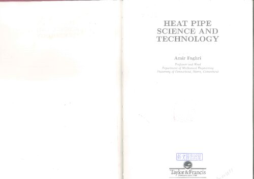 Heat Pipe Science and Technology