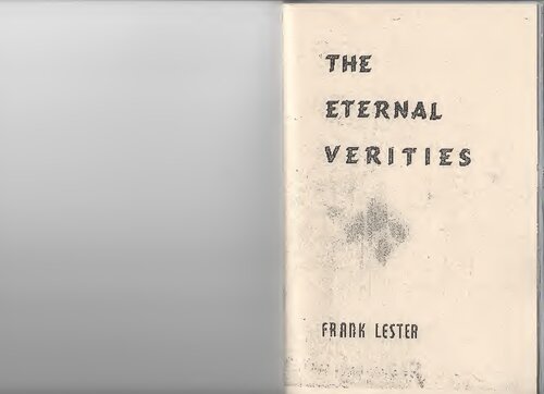 Eternal verities by Lester Levenson creator of Sedona Method