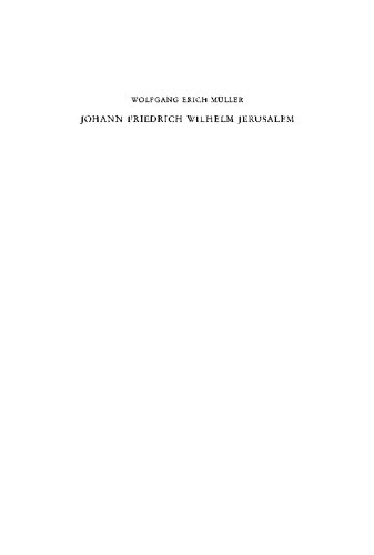 Johann Friedrich Wilhelm Jerusalem: Eine Untersuchung zur Theologie der 