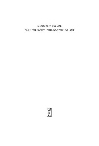 Paul Tillich's Philosophy of Art
