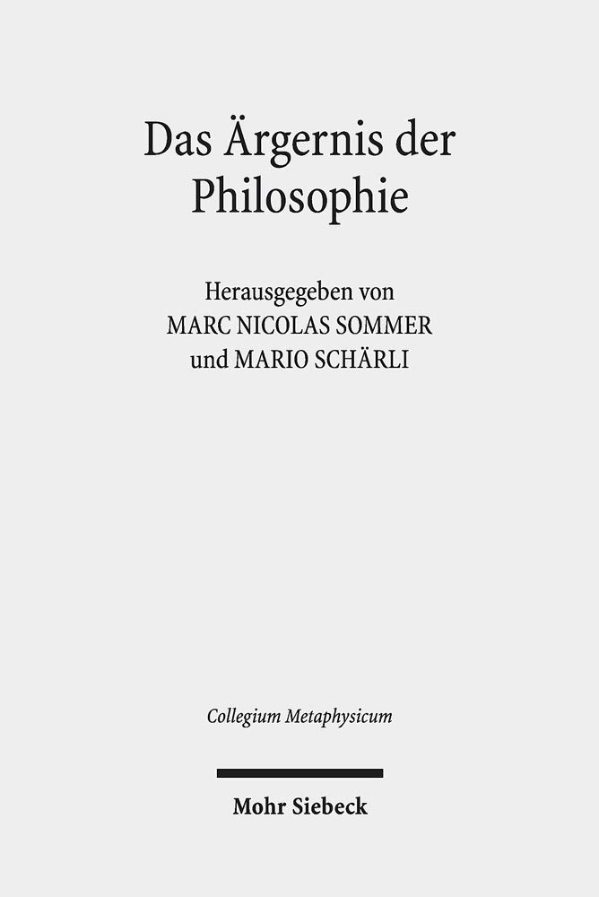 Das Ärgernis der Philosophie: Metaphysik in Adornos Negativer Dialektik