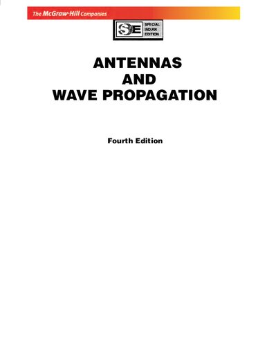 Antennas And Wave Propagation (Sie) 4E