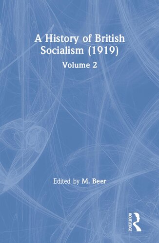 A History of British Socialism (1919)