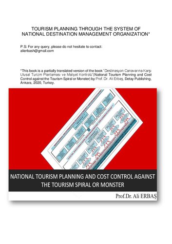 TOURISM PLANNING THROUGH THE SYSTEM OF NATIONAL DESTINATION MANAGEMENT ORGANIZATION
