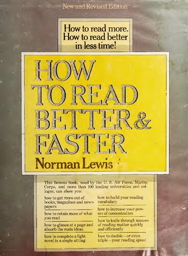 How to Read Better and Faster