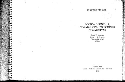 Lógica deóntica, normas y proposiciones normativas