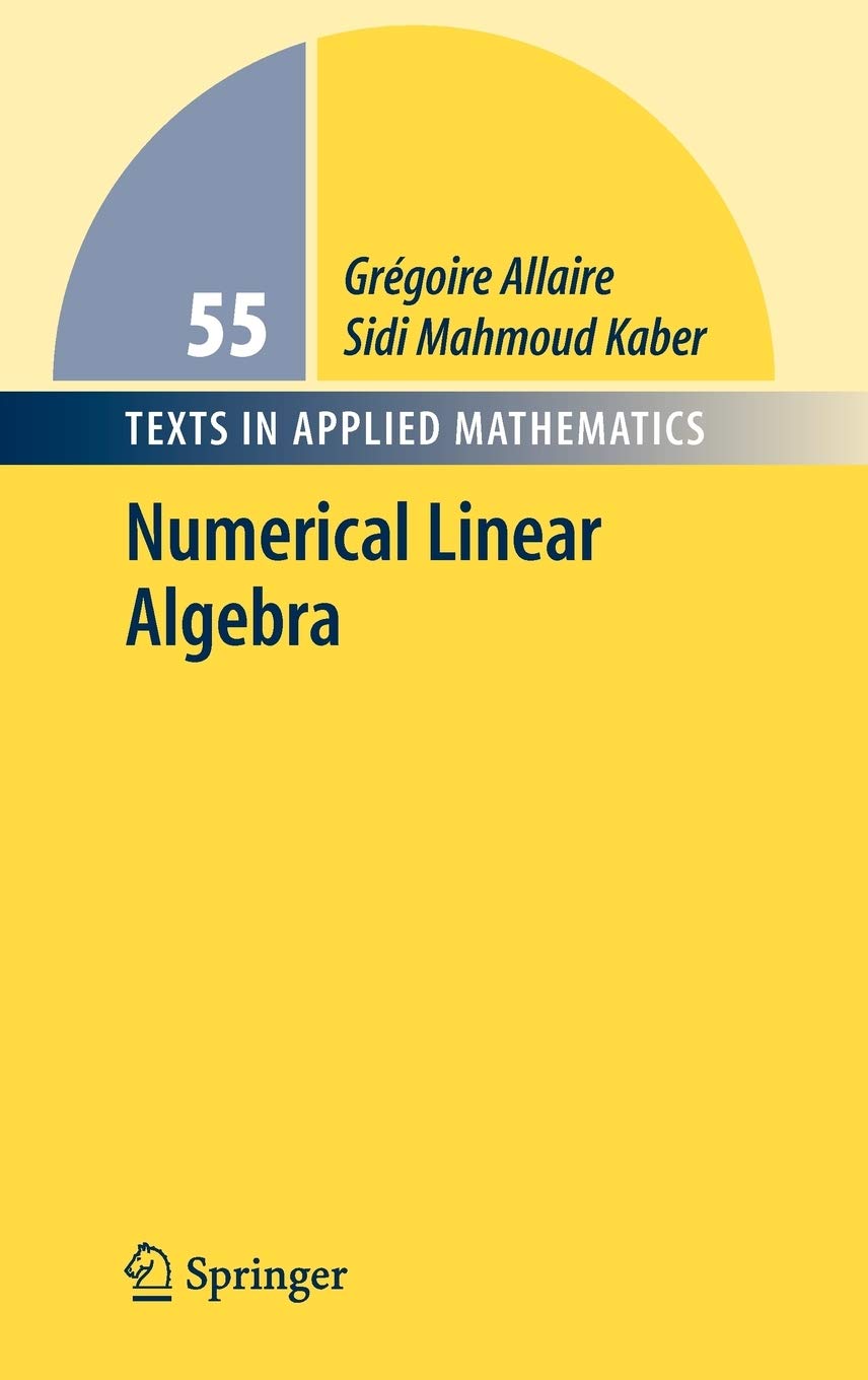 Numerical Linear Algebra   (Instructor Solution Manual, Solutions)
