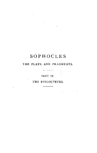 Sophocles: The Philoctetes