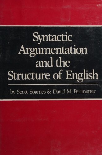 Syntactic Argumentation and the Structure of English