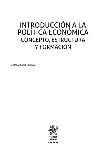 Introducción a la Política Económica Concepto, Estructura y Formación