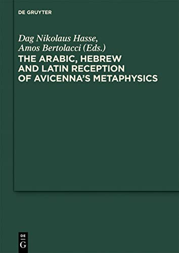 The Arabic, Hebrew and Latin Reception of Avicenna's Metaphysics