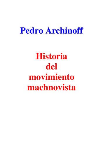 Historia del movimiento machnovista