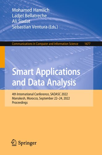 Smart Applications and Data Analysis. 4th International Conference, SADASC 2022 Marrakesh, Morocco, September 22–24, 2022 Proceedings