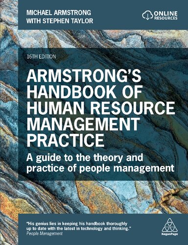 Armstrong's Handbook of Human Resource Management Practice: A Guide to the Theory and Practice of People Management