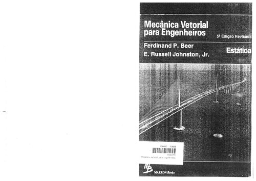 Mecanica Vetorial para Engenheiros - Estatica (5a ed)