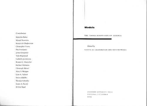 Models: The Third Dimension of Science