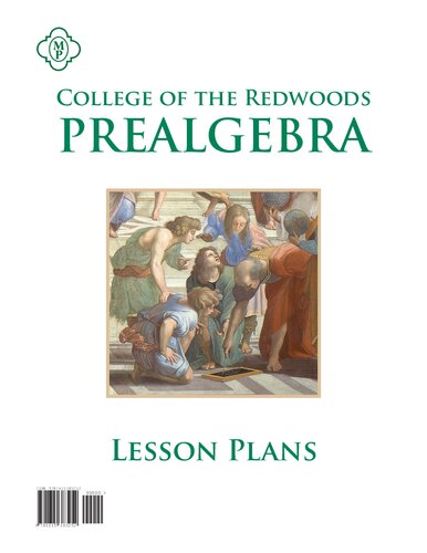 College of the Redwoods Prealgebra Lesson Plans