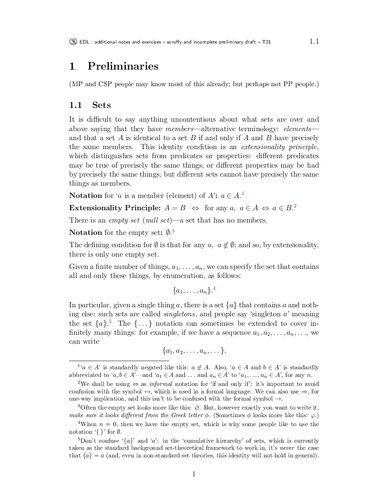 Elements of Deductive Logic - Additional Notes and Exercises