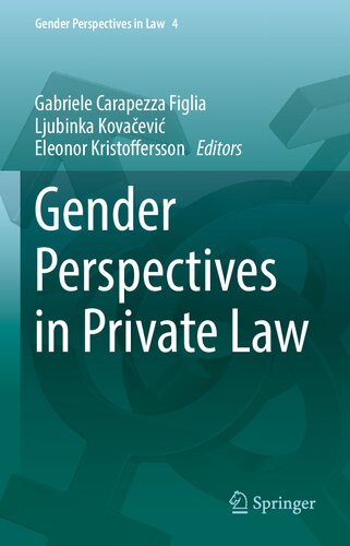 Gender Perspectives in Private Law