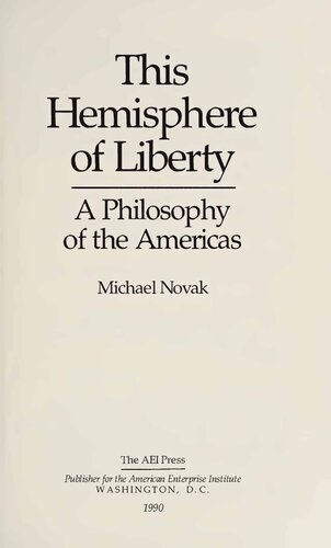 This Hemisphere of Liberty - Philosophy of Americas