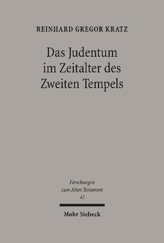 Das Judentum im Zeitalter des Zweiten Tempels: Kleine Schriften I