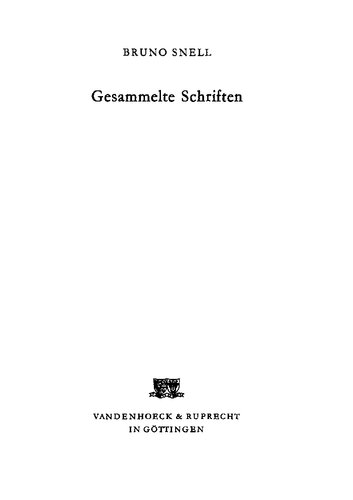 Gesammelte Schriften
