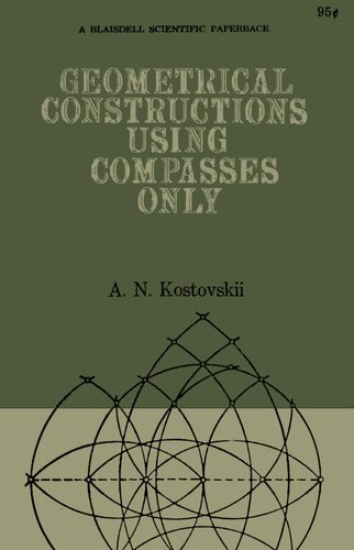 Geometrical Constructions Using Compasses Only