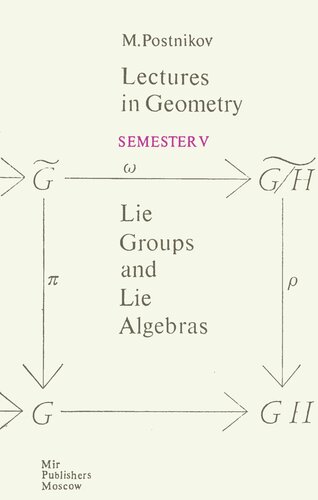 Lectures in Geometry, Semester V: Lie Group and Lie Algebras