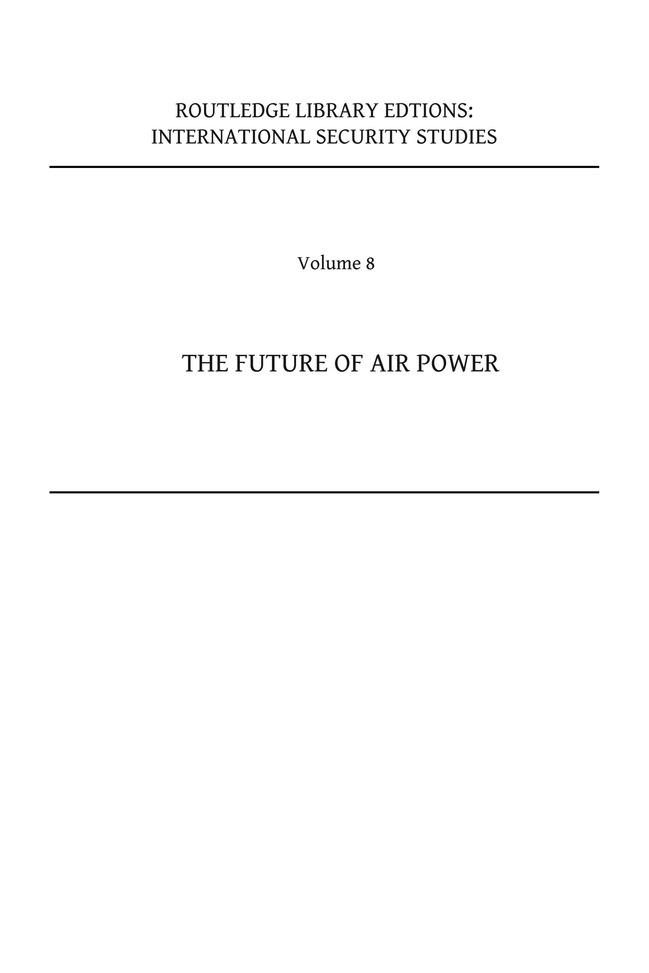 The Future of Air Power