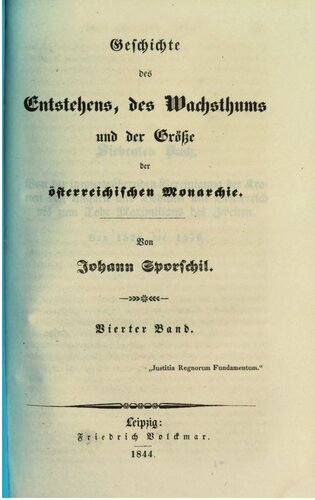 Geschichte des Entstehens, des Wachstums und der Größe der österreichischen Monarchie