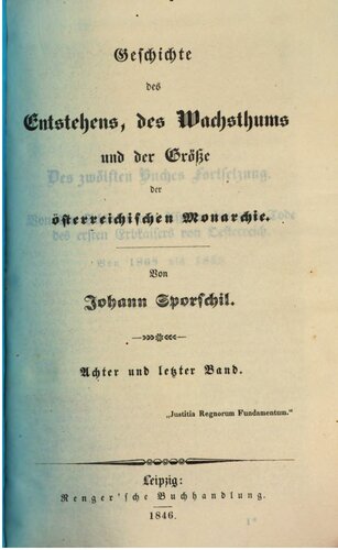 Geschichte des Entstehens, des Wachstums und der Größe der österreichischen Monarchie