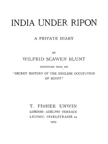 India Under Ripon
