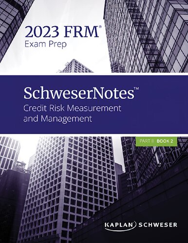 FRM Part 2 Schweser Notes 2023