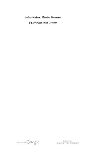 Theodor Mommsen: Eine Biographie (Größe und Grenzen)