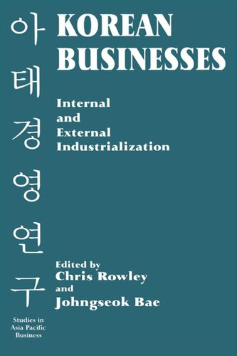 Managing Korean Business: Organization, Culture, Human Resources and Change