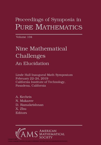 Nine Mathematical Challenges: An Elucidation