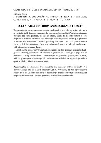 Polynomial Methods and Incidence Theory