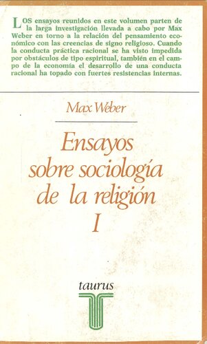Ensayos sobre sociología de la religión (Vol. 1)