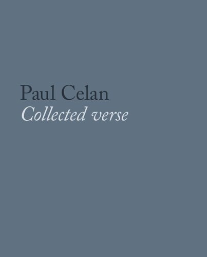 Paul Celan - Collected verse